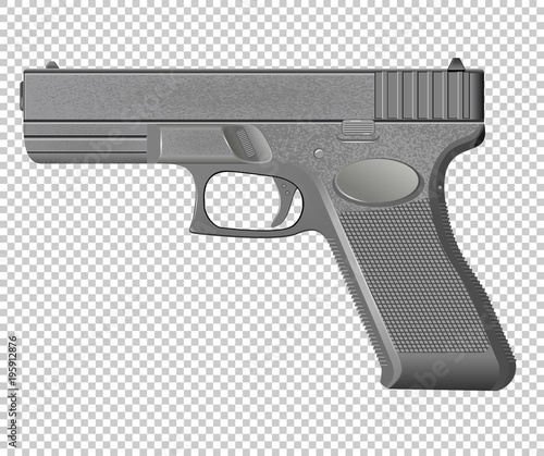 Pistol isolated on background vector