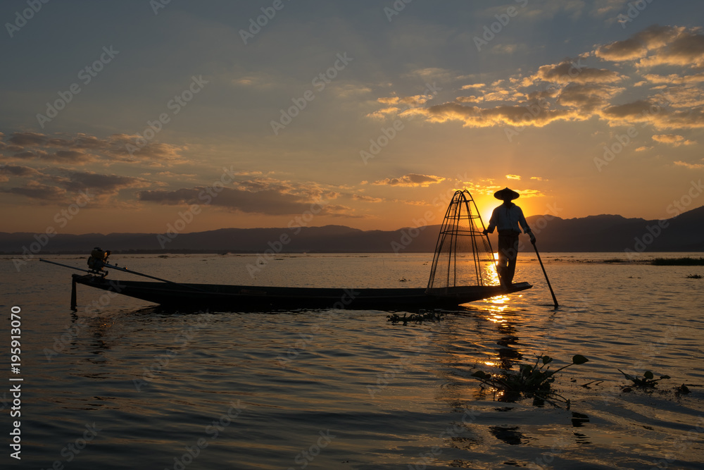 Burmese fisherman