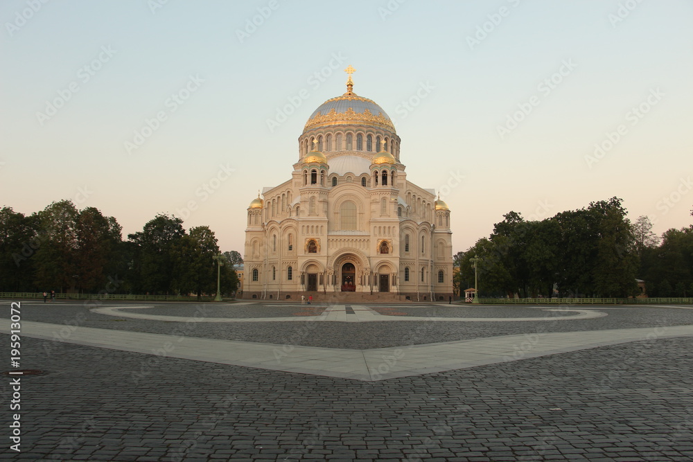 Russia, Kronstadt, the Naval Cathedral of St Nicholas the Wonderworker