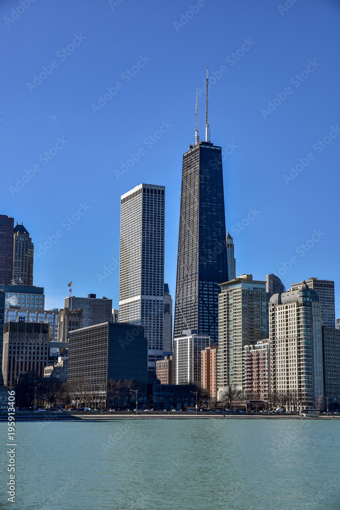 Fototapeta premium Big city skyline and skyscrapers