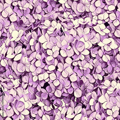 Fototapeta Naklejka Na Ścianę i Meble -  Seamless lilac pattern for textile, fabrics,scrapbooking and web design. Isolated colorful flowers