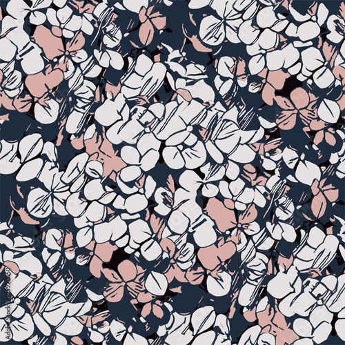 Seamless floral pattern for textile  fabrics scrapbooking and web design. Isolated colorful plants