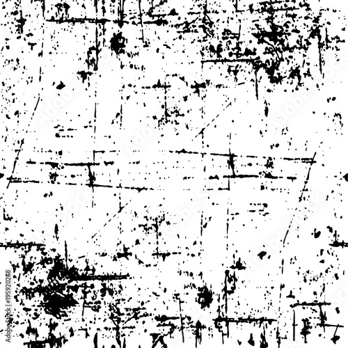 GRUNGE  SCRATCH TEXTURE. DIRTY SEAMLESS VECTOR PATTERN. MONOCHROME BACKGROUND