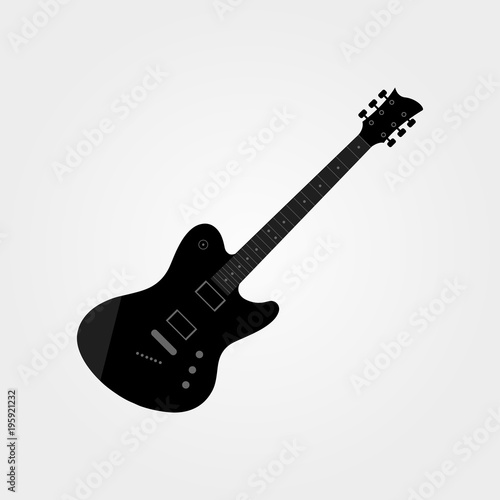 Flat electric guitar 