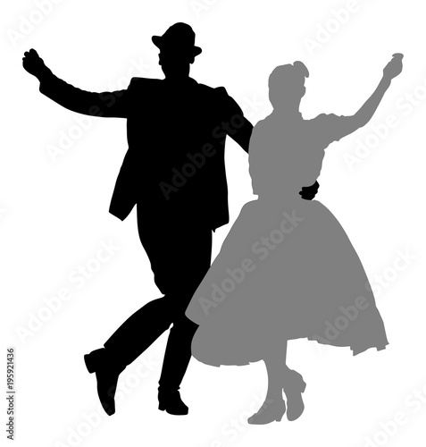 Hungarian folk dancers couple vector. Germany folk dancers couple. Austrian folk dancers couple. East Europe folklore. Couple in love dancing Balkan folk. 