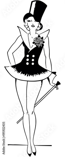 Εκτύπωση καμβά Sexy Showgirl