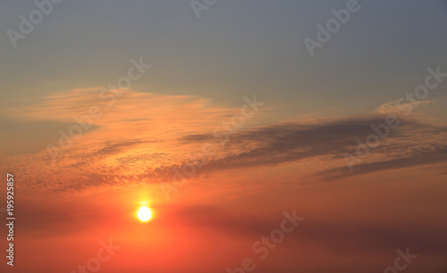 Fototapeta Naklejka Na Ścianę i Meble -  Sunrise in the sky, in the morning