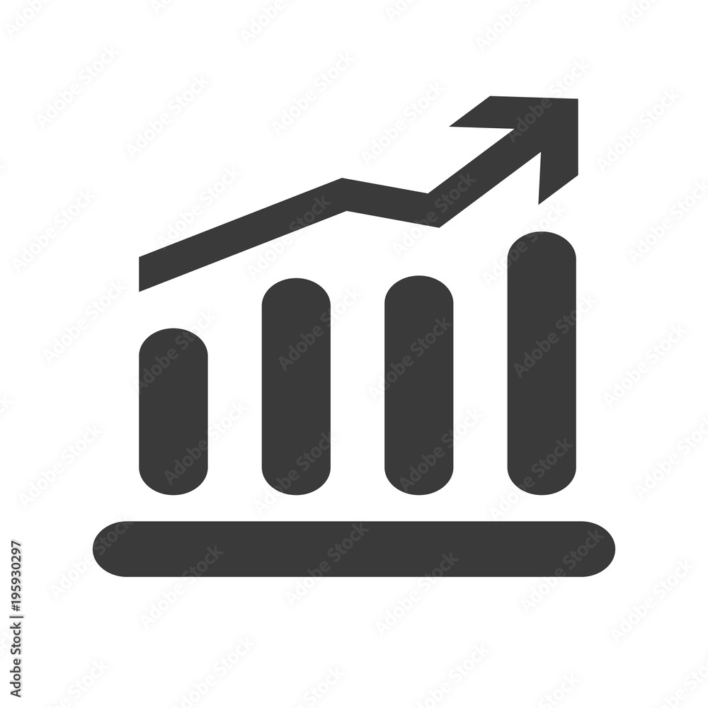 Graph chart vector icon. presentation and chart. Business concept Graph chart vector icon. presentation and chart. Business concept