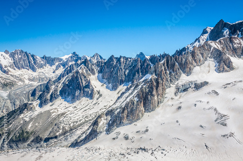 Mont Blanc massif,in the Chamonix mont blanc