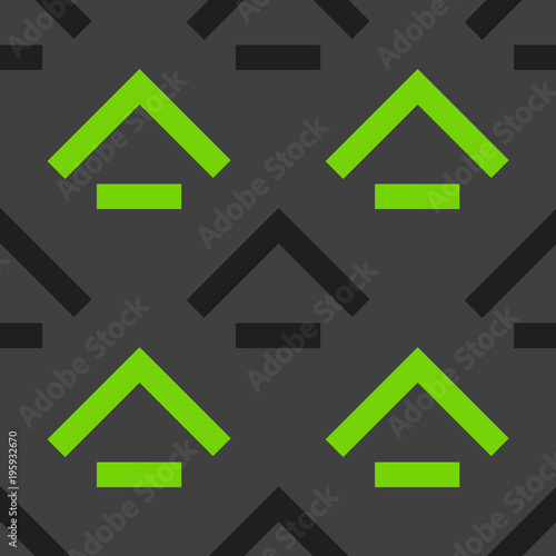Rooftop basement seamless pattern. Strict line geometric pattern for your design.
