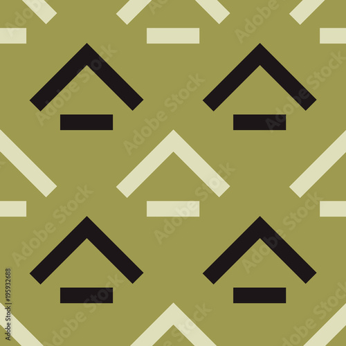 Rooftop basement seamless pattern. Strict line geometric pattern for your design.