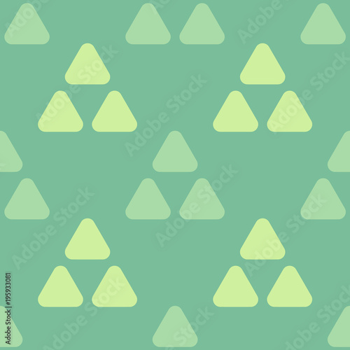Hills and triangles seamless pattern. Strict line geometric pattern for your design.