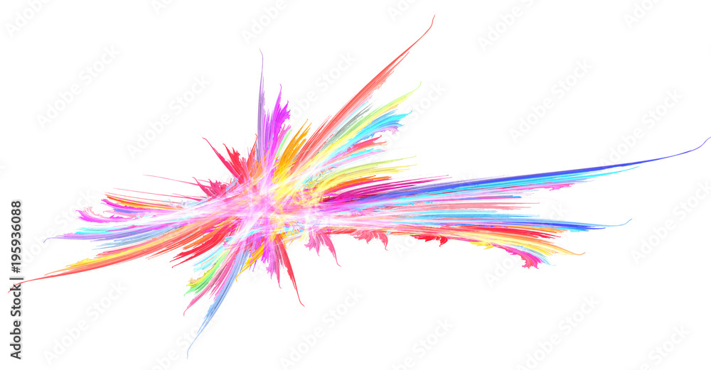 Obraz premium Pastel Rainbow Star Splash