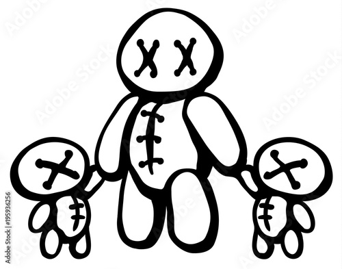 Voodoo Doll Twins Parent