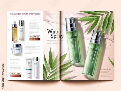 Cosmetic magazine template