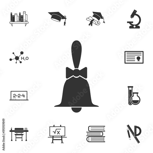 bell icon. Detailed set of education element icons. Premium quality graphic design. One of the collection icons for websites, web design, mobile app