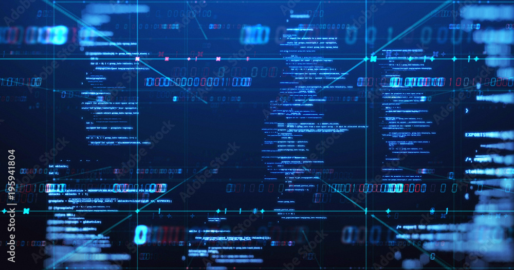 Programming code abstract technology background of software developer ...