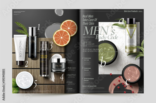 Cosmetic magazine template