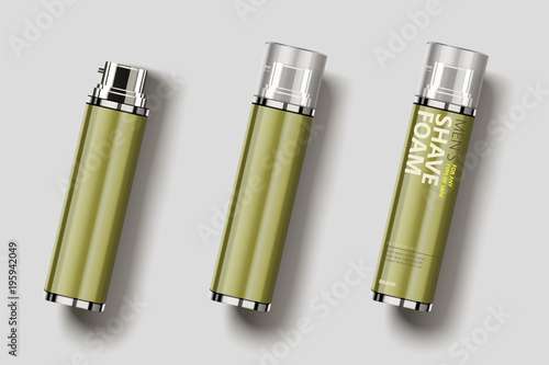 Shave foam package design