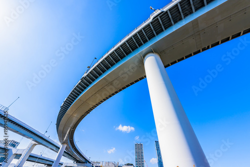 東雲ジャンクション Elevated expressway © kurosuke