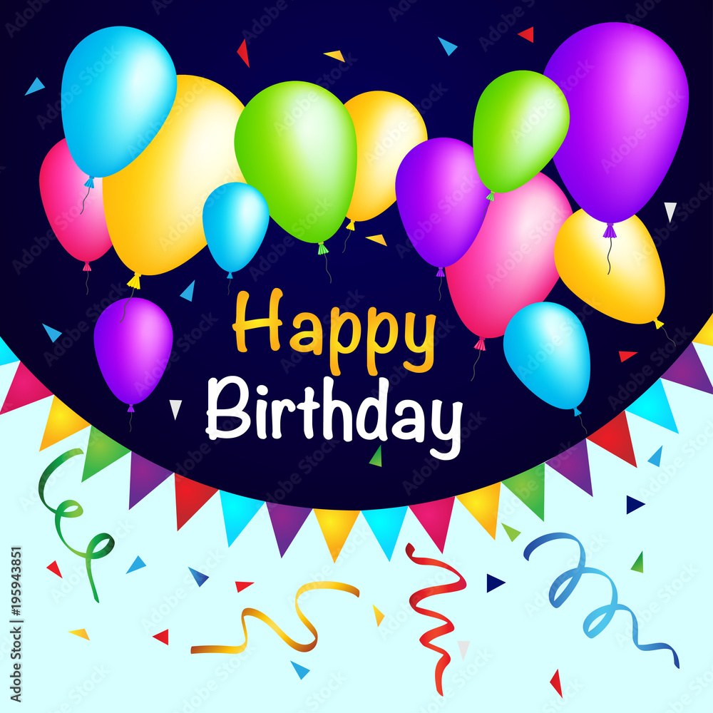 Happy Birthday Colorful Background Happy Birthday Colorful Background