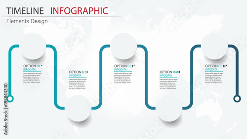 Vector abstract element timeline infographics. Design for business or finance template layout, brochure, workflow, information or presentation and other. Can add infodata and icon. Abstract 3D vector.