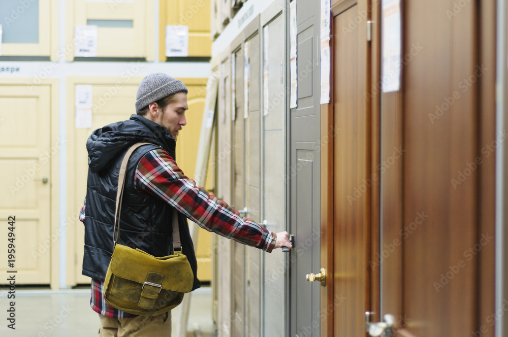 Man in a hardware store