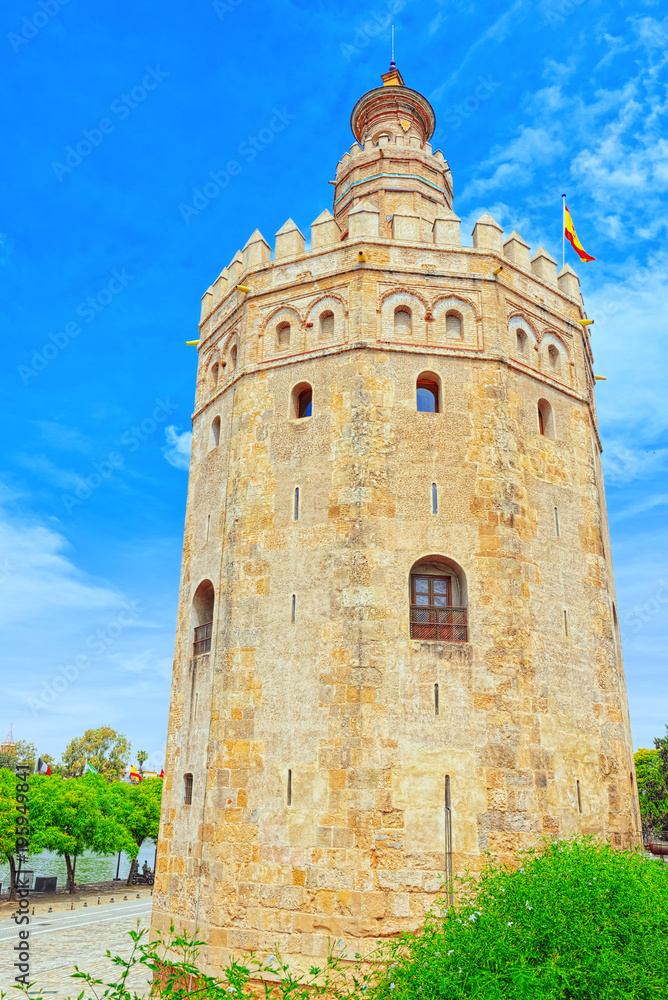 Tower of Gold (Torre del Oro) is a military watchtower on Paseo