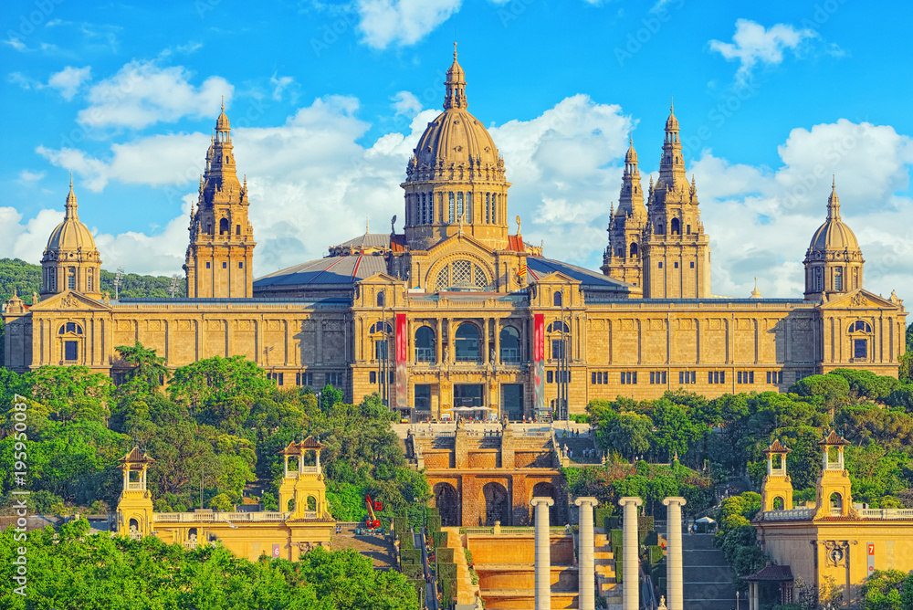 Fototapeta premium National Museum in Barcelona (Museu Nacional d Art de Catalunya)