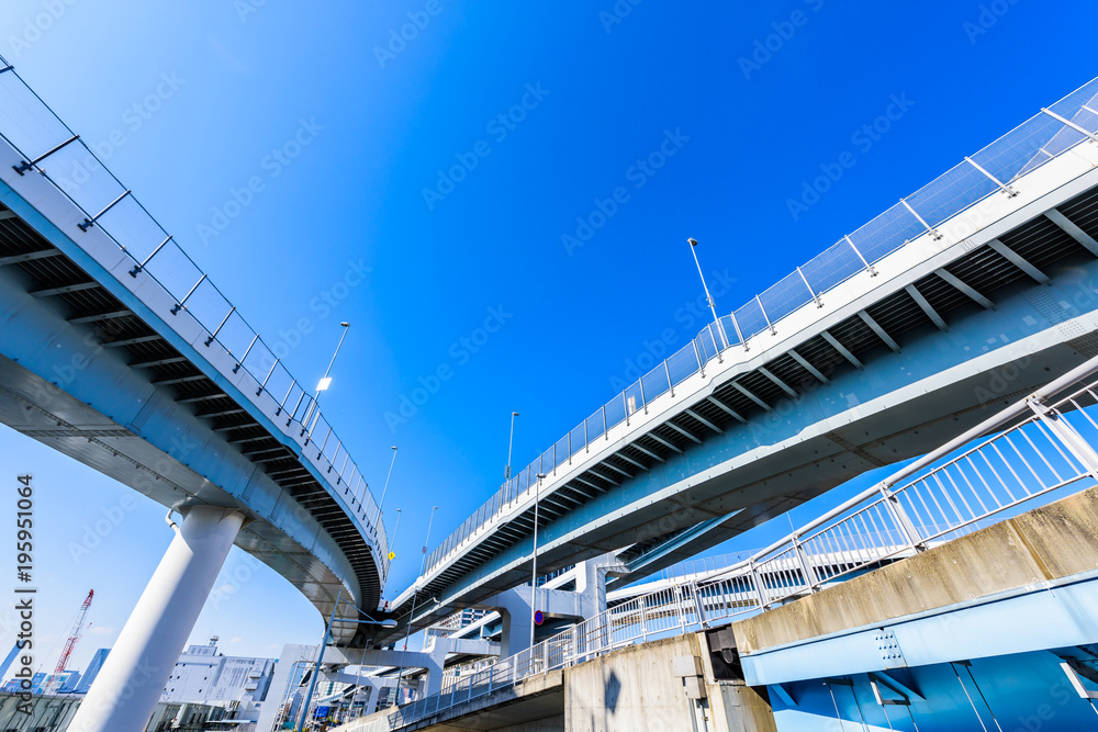 東雲ジャンクション Elevated expressway