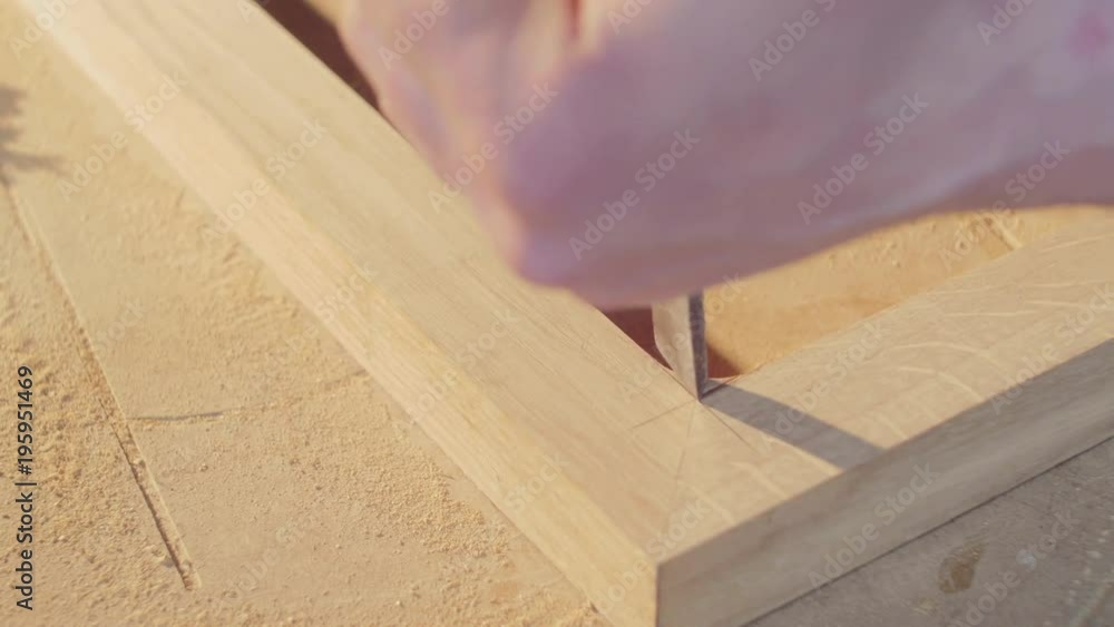 Sawdust and carpentry tools Sawdust and carpentry tools