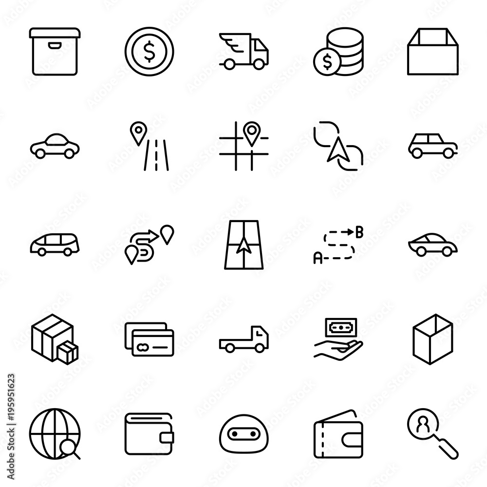 Fototapeta premium Online store flat icon