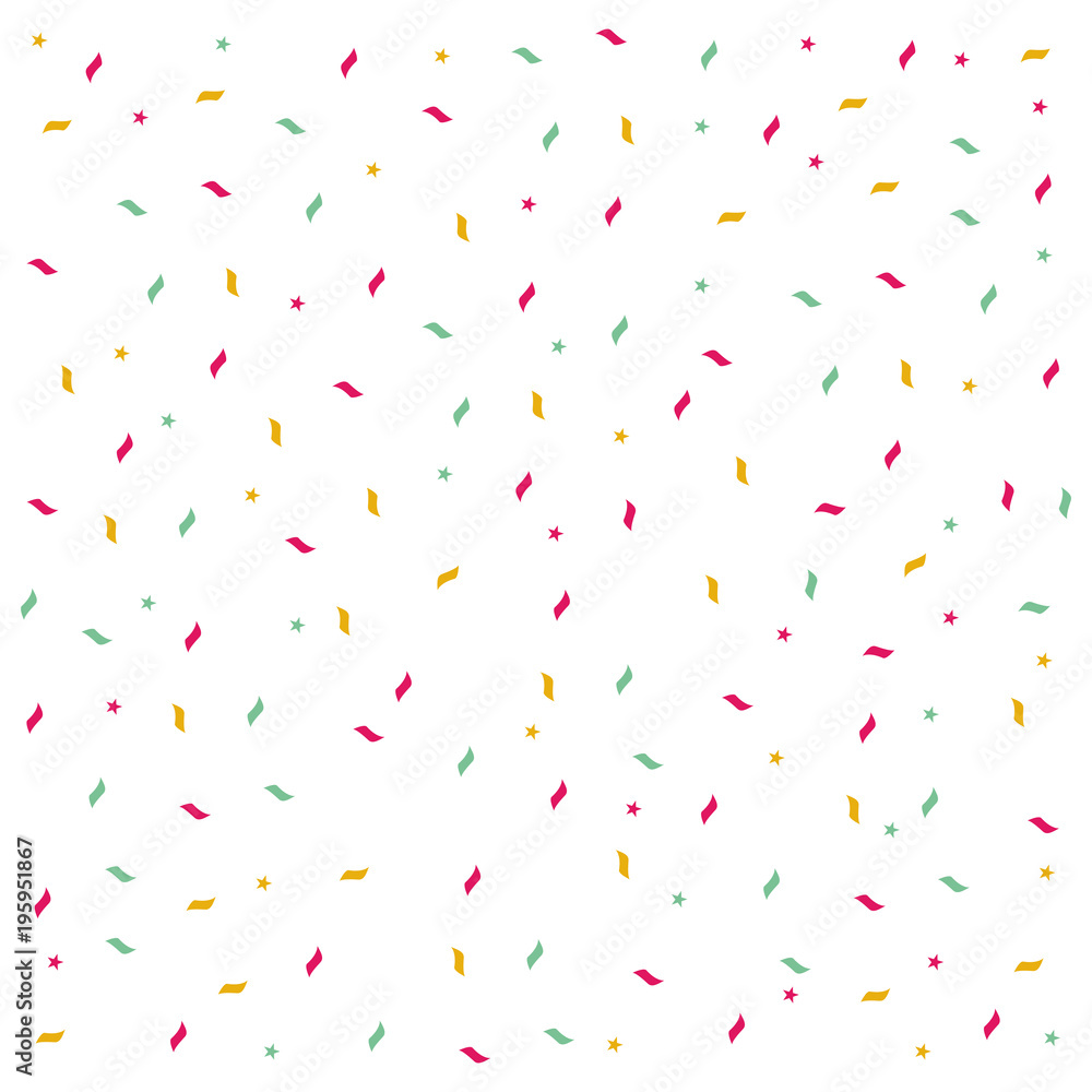 confetti party pattern background vector illustration design