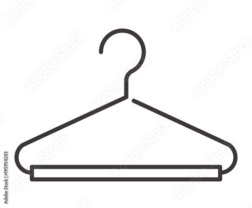 wire clothes hook icon vector illustration design