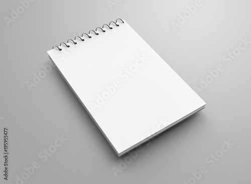 Blank notepad mockup