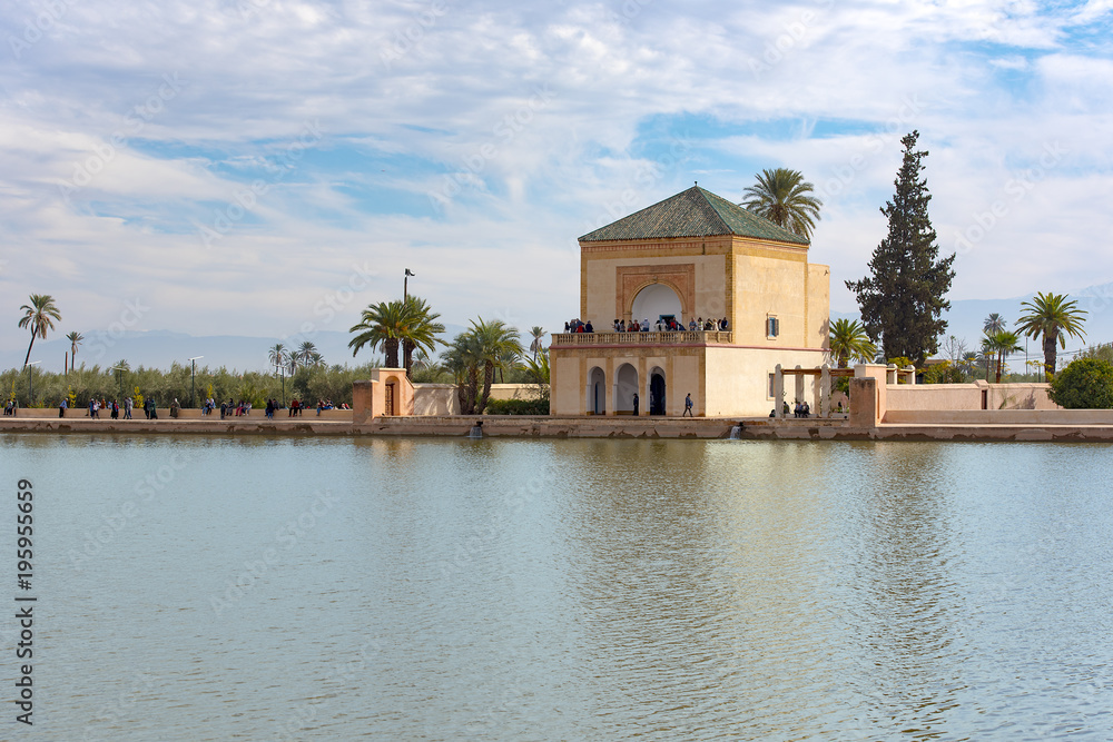 Obraz premium Menara Gardens in Marrakech in Morocco