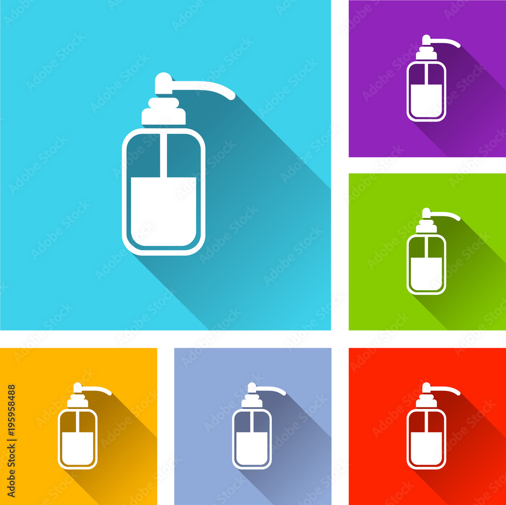 cosmetic bottle icons with shadow cosmetic bottle icons with shadow