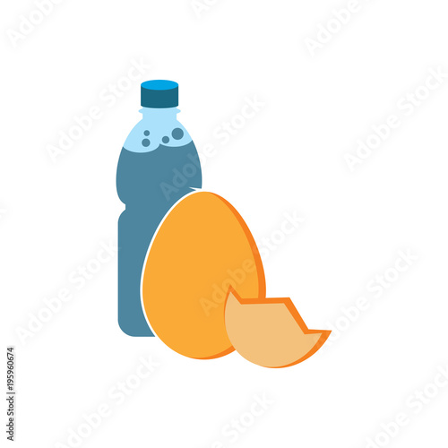 Egg Bootle Logo Icon Design