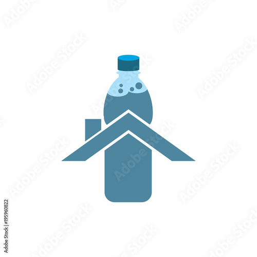 Roof Bootle Logo Icon Design