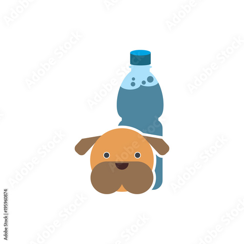 Dog Bootle Logo Icon Design