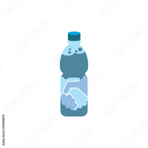 Handshake Bootle Logo Icon Design
