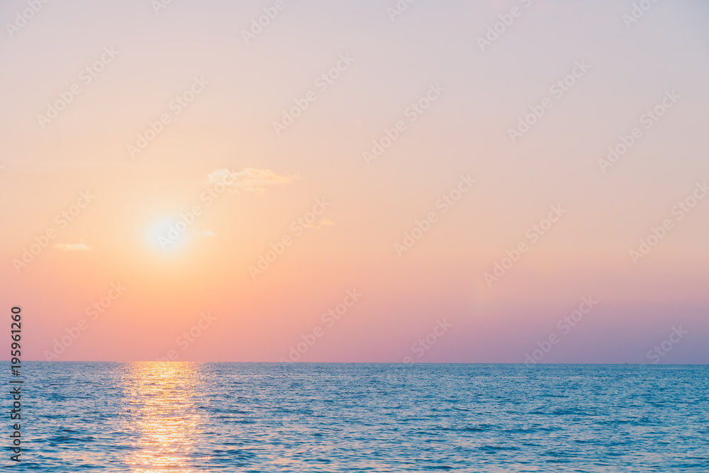 Sunset with sea