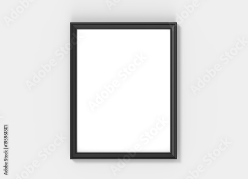 Blank picture frame mockup