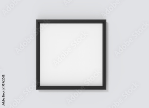 Blank picture frame mockup