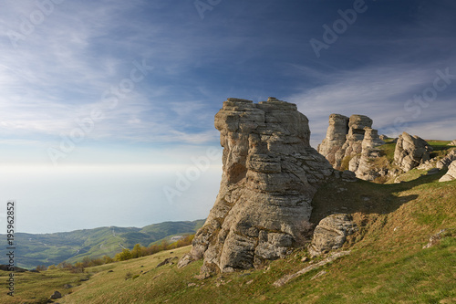 Summer landscape of the southern Crimea RUSSIA.