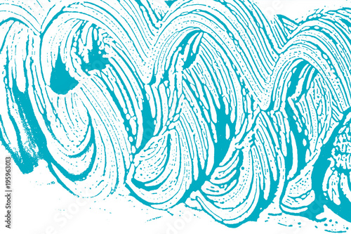 Natural soap texture. Amusing green blue foam trace background. Artistic splendid soap suds. Cleanliness, cleanness, purity concept. Vector illustration.