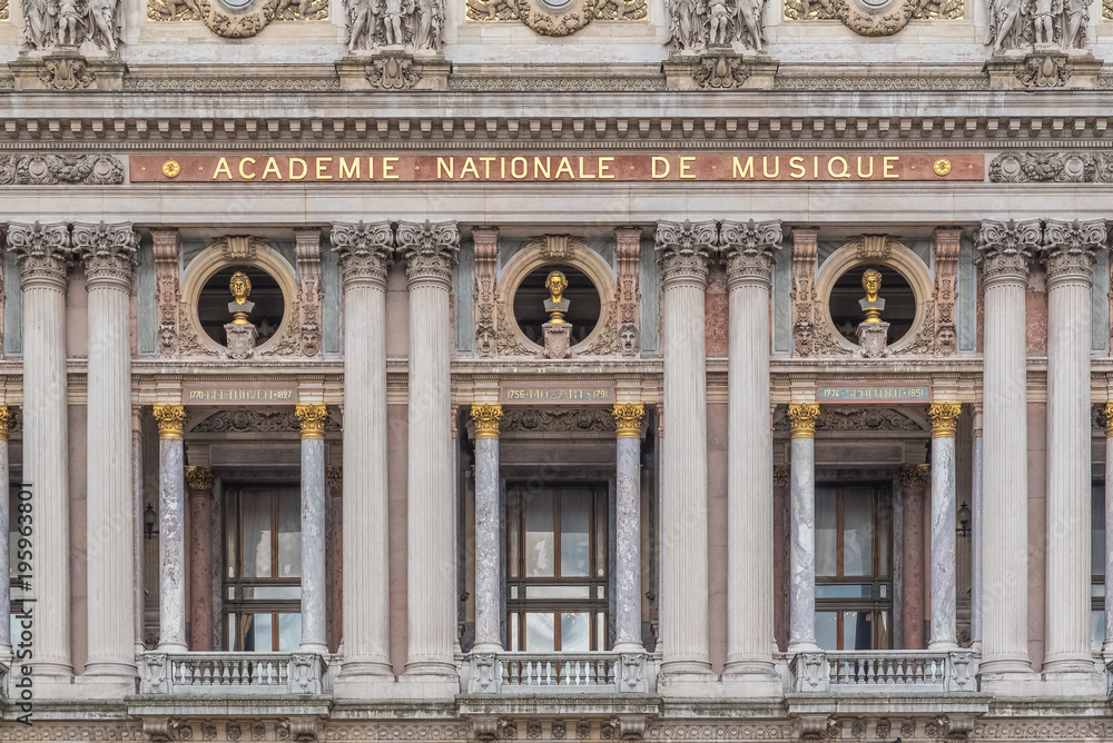 Paris, Opera house, Opera Garnier and the National Academy of Music, France
