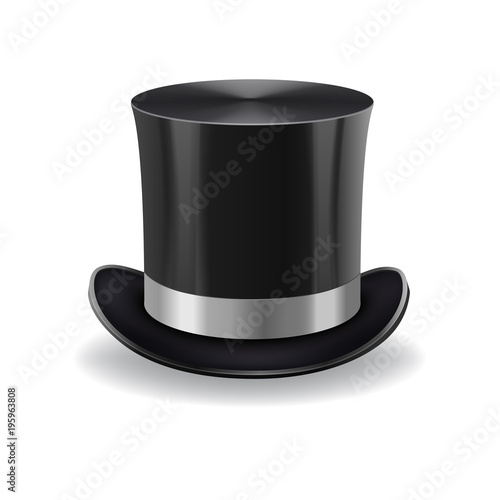 black gentleman hat