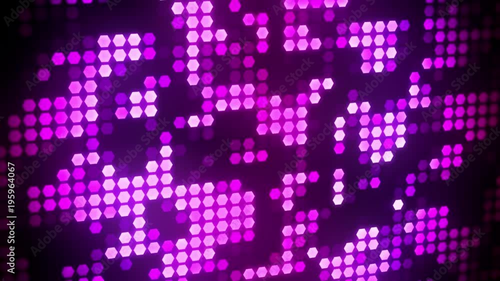 Purple Fuchsia Glowing Neon Hexagons Abstract Motion Background VJ Loop Purple Fuchsia Glowing Neon Hexagons Abstract Motion Background VJ Loop