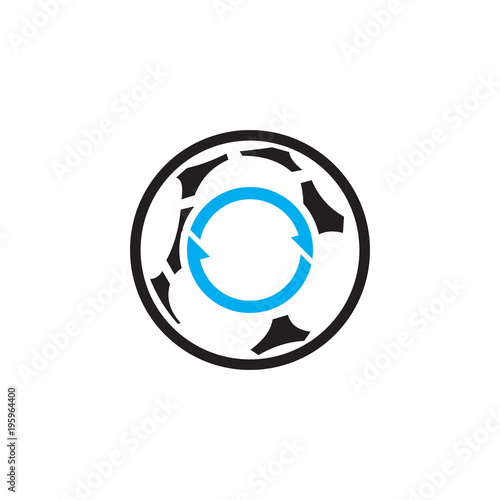 Transfer Soccer Logo Icon Design